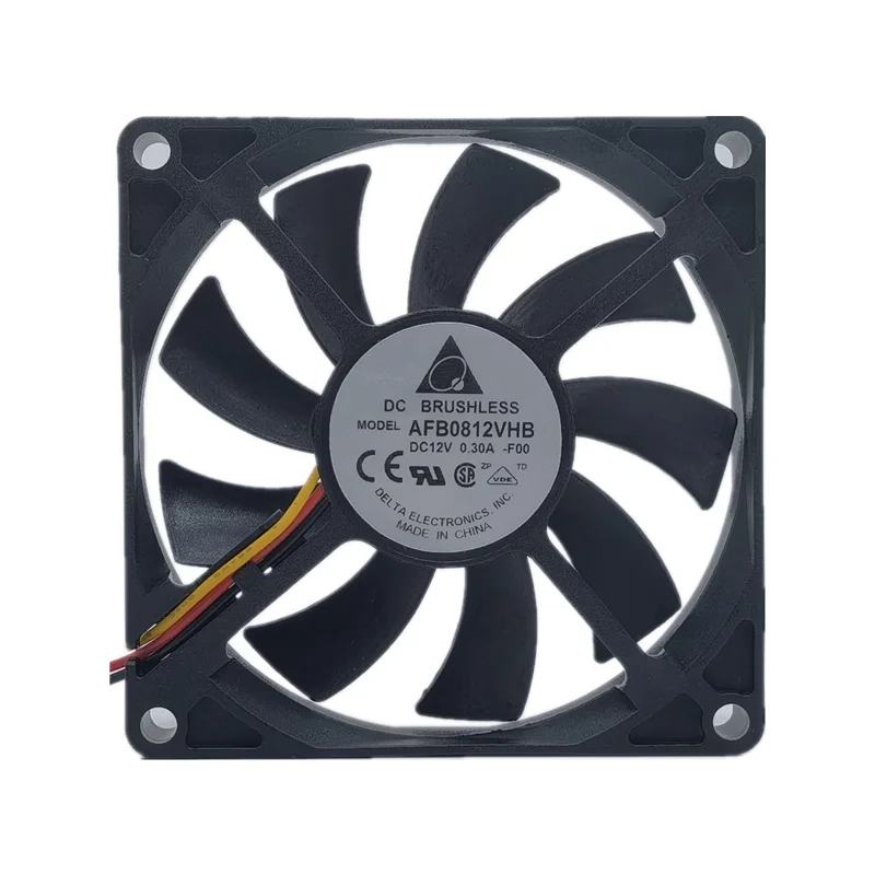 New delta AFB0812VHB 12V 0.30a 8015 8cm chassis CPU temperature control cooling fan