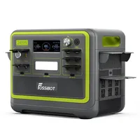 FOSSiBOT F2400 Portable Power Station, 2048Wh LiFePO4 Battery 2400W Output Solar Generator, 1.5 Hours Fast Charging