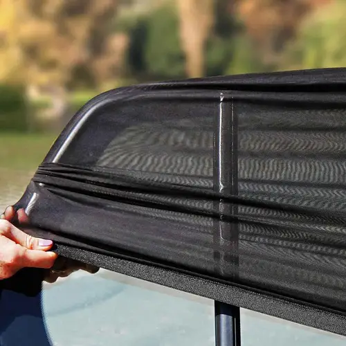 2 uds parasol para coche cortinas universales para ventana lateral cortinas de coche protección repelente mosquitera mosquitera SUV accesorios para automóviles