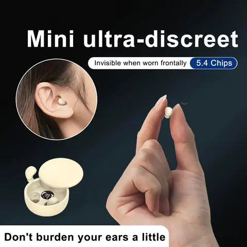 SK26 Bluetooth 5.4 Wireless Earphones Small Earbuds Sleeping Sport Invisible Headphones Bass Sound Quality Headset Sliding Cover