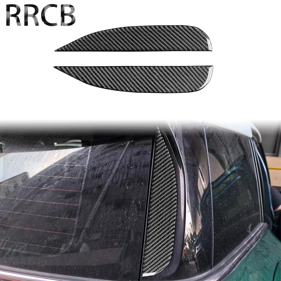 

For BMW Mini Cooper Countryman F60 2017-2023 Soft Carbon Fiber Car External Rear Window Sides Cover Tuning Stickers Accessories