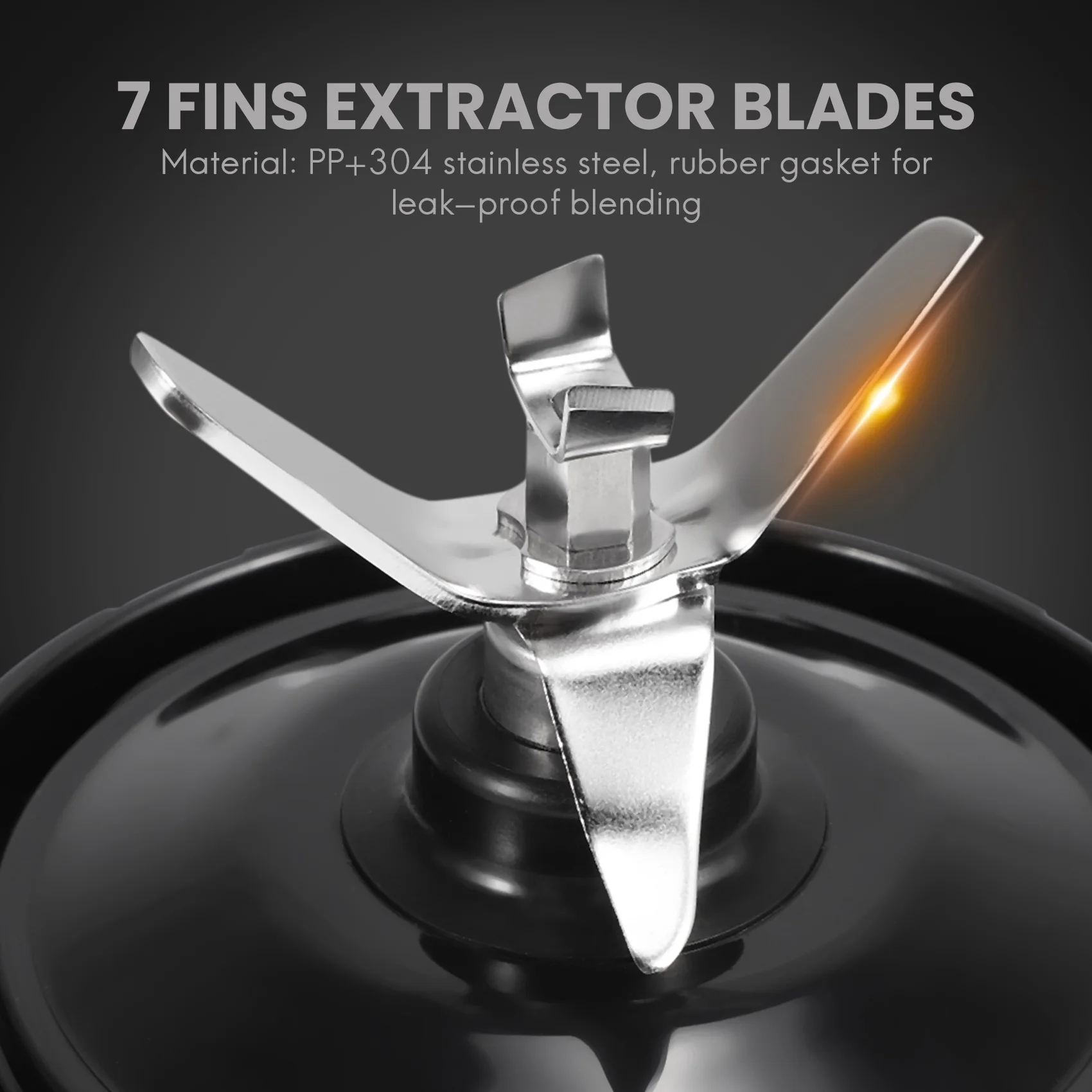 2ชิ้น7ครีบระบายใบมีดอะไหล่ใบมีดล่างสำหรับ Ninja Auto IQ BL642 BL2013 NN102