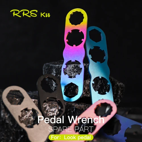 RRSKIT-llave de desmontaje de Pedal de bicicleta, adecuada para Pedal LOOK K-E-O, herramienta de llave de Pedal de desmontaje de aleación de titanio de rango completo