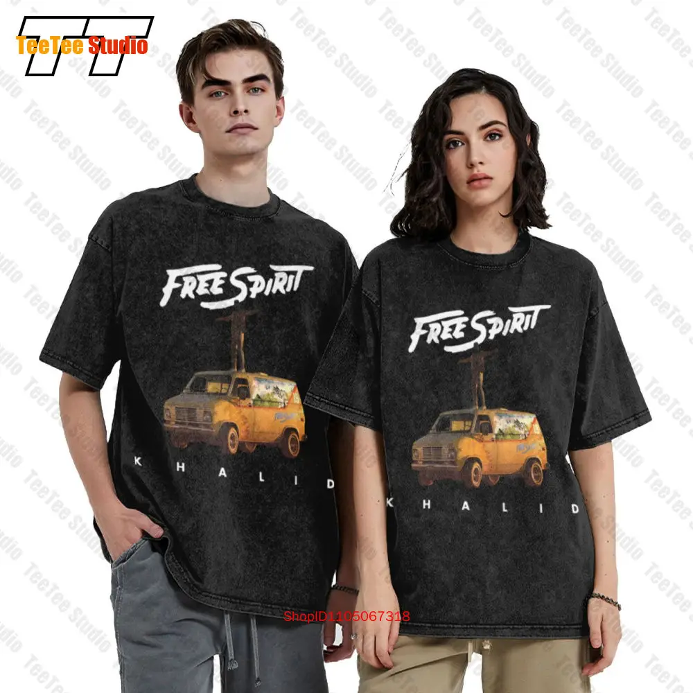 

Khalid Free Spirid World Tour 2019 Vintage Graphic T Shirts T-Shirt GTEI