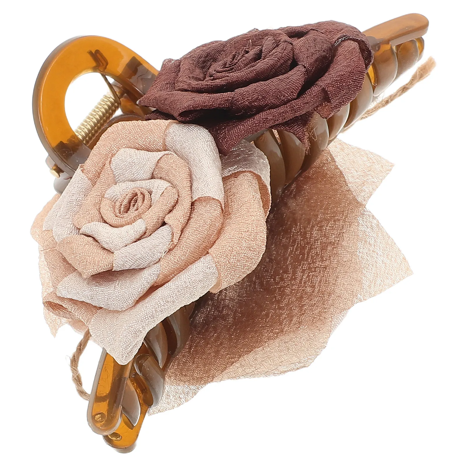

Vintage Dried Rose Hair Clip Floral Claw Clip Elegant Jaw Barrette for Wedding Birthday Thanksgiving Women Girls