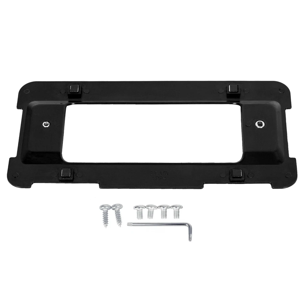 Rear Bumper License Plate Bracket with Screws & Wrench Rear Tag Frame Corrosion Resistant for BMW