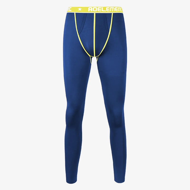Men's Thermal Pants, Single Piece, Thin, Tight-Fitting, Warm, Slim-Fit, Base Layer Pants