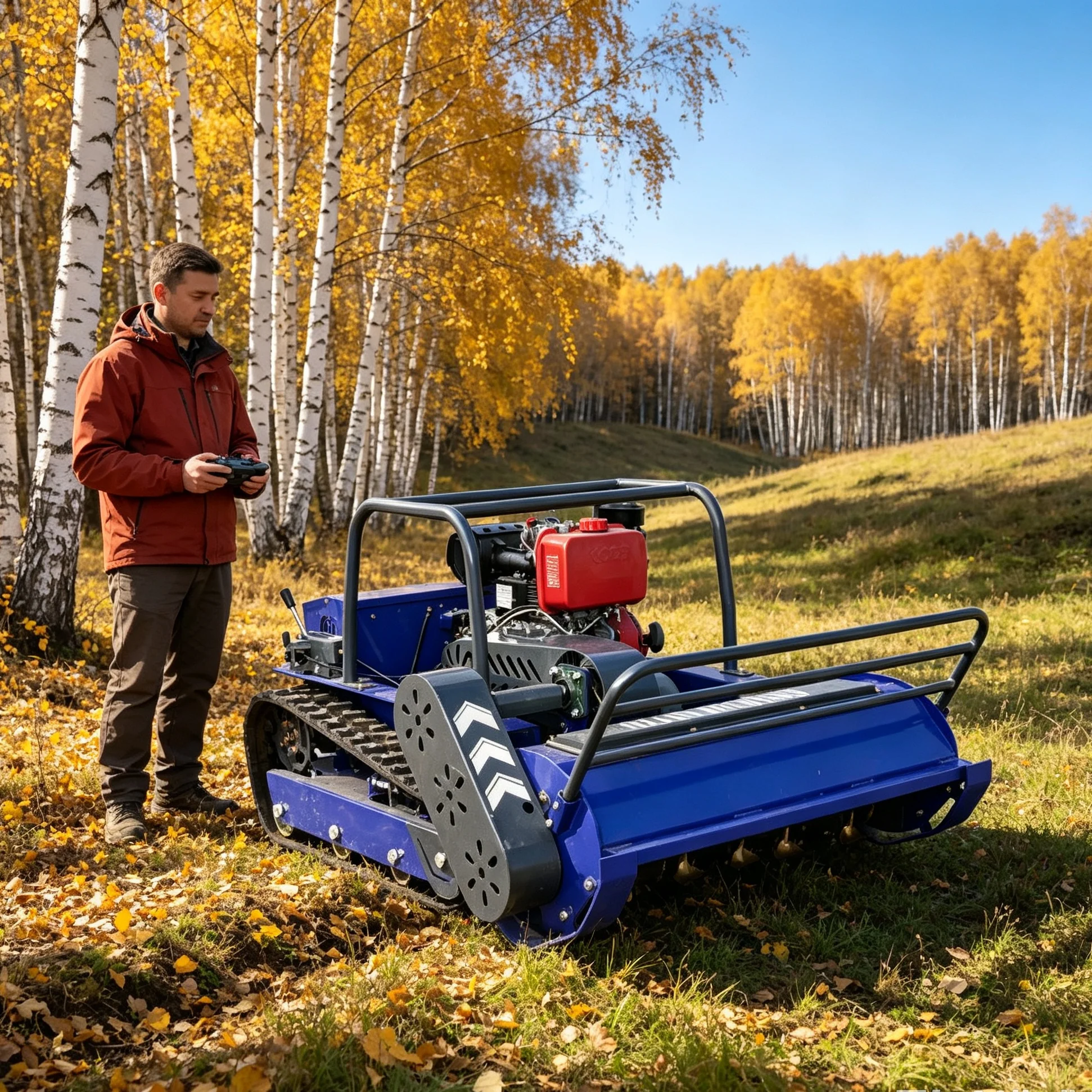Customized multi‑color optional outer casing, 800s Newly upgraded hammer blade lawn mower handles thick overgrown grass