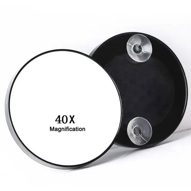 Compact magnifying mirror for travel convenience