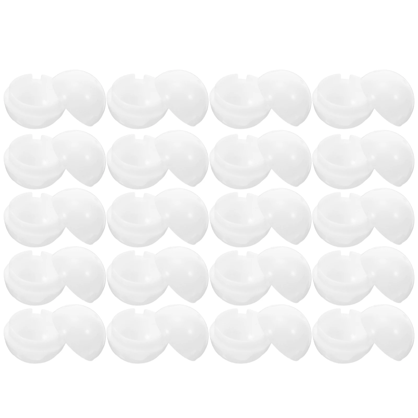 

20 Pcs Empty Shell of The Gluing Machine Round Plastic DIY Balls Party Capsules Vending Refills for Containers Favor