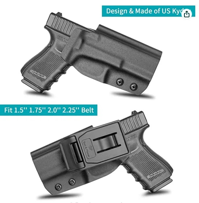 Imagem -05 - Owb Kydex Belt Holster Compatível com Glock 17 19 19x 31 32 45 Gen 15 Glock 22 23 Gen 14 Fit1.5 a 2.25 Óptica Red Dot