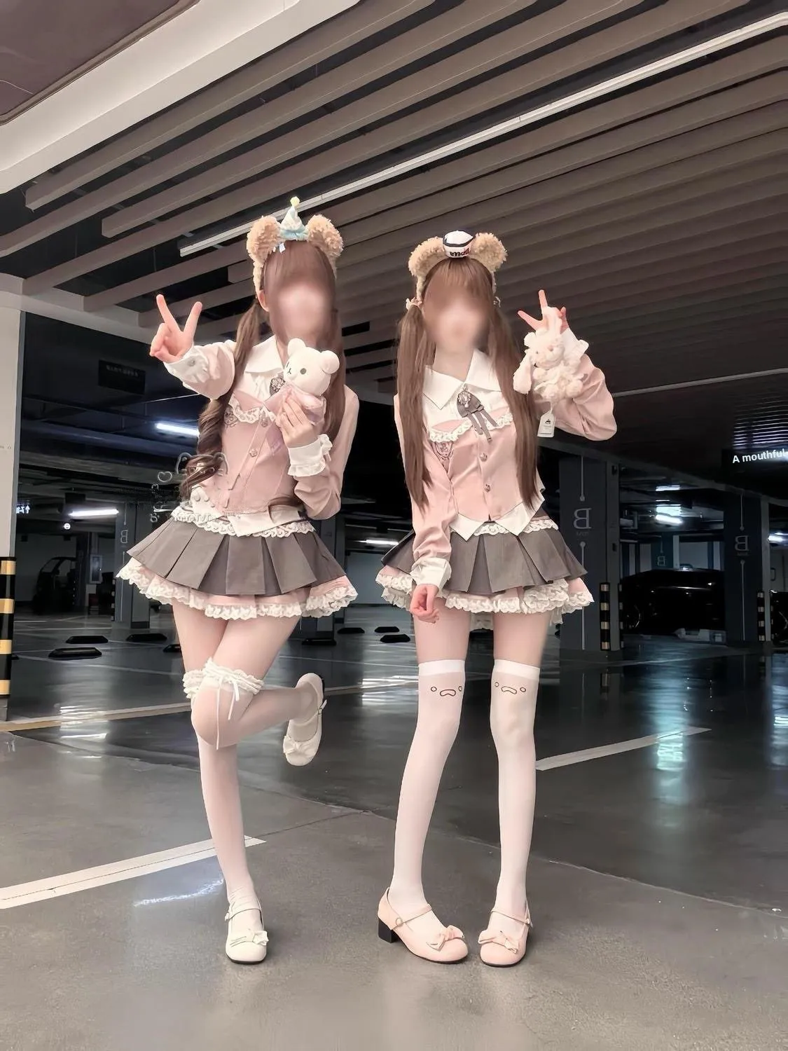 

Sweet School orm Sle Pink orm Set Women's Bow Tie Navy Collar Pleated Skirt Two Piece Set Spring 2026 Ladies Faion