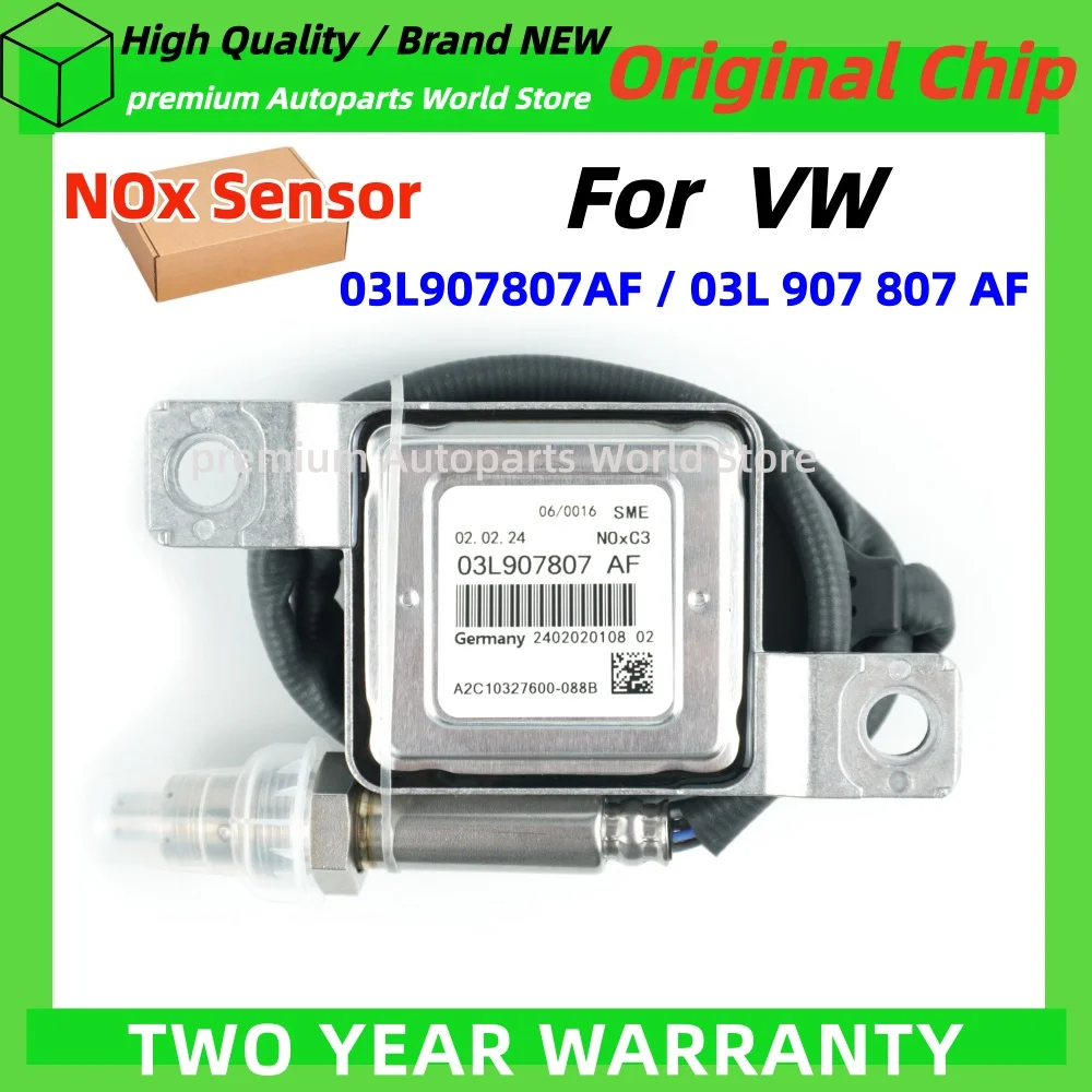 

03L907807AF 03L907807 AF Nitrogen Oxygen NOx Sensor 12V for Per Volkswagen Passat 2.0L 2012-2015 sensore diossid