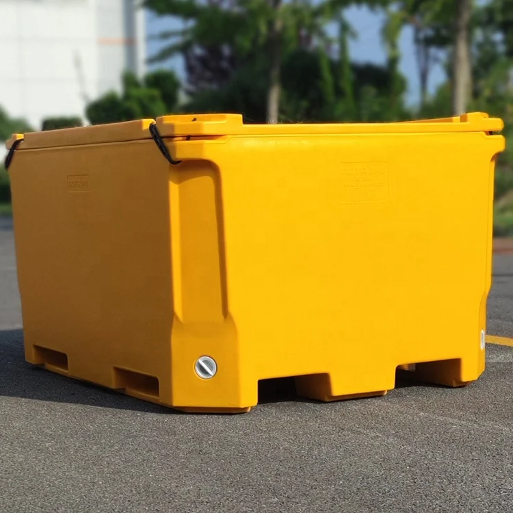 Large Plastic Insulated Fish Transport, Ice Cooler Box, Commercial Fish Boxes for Sale