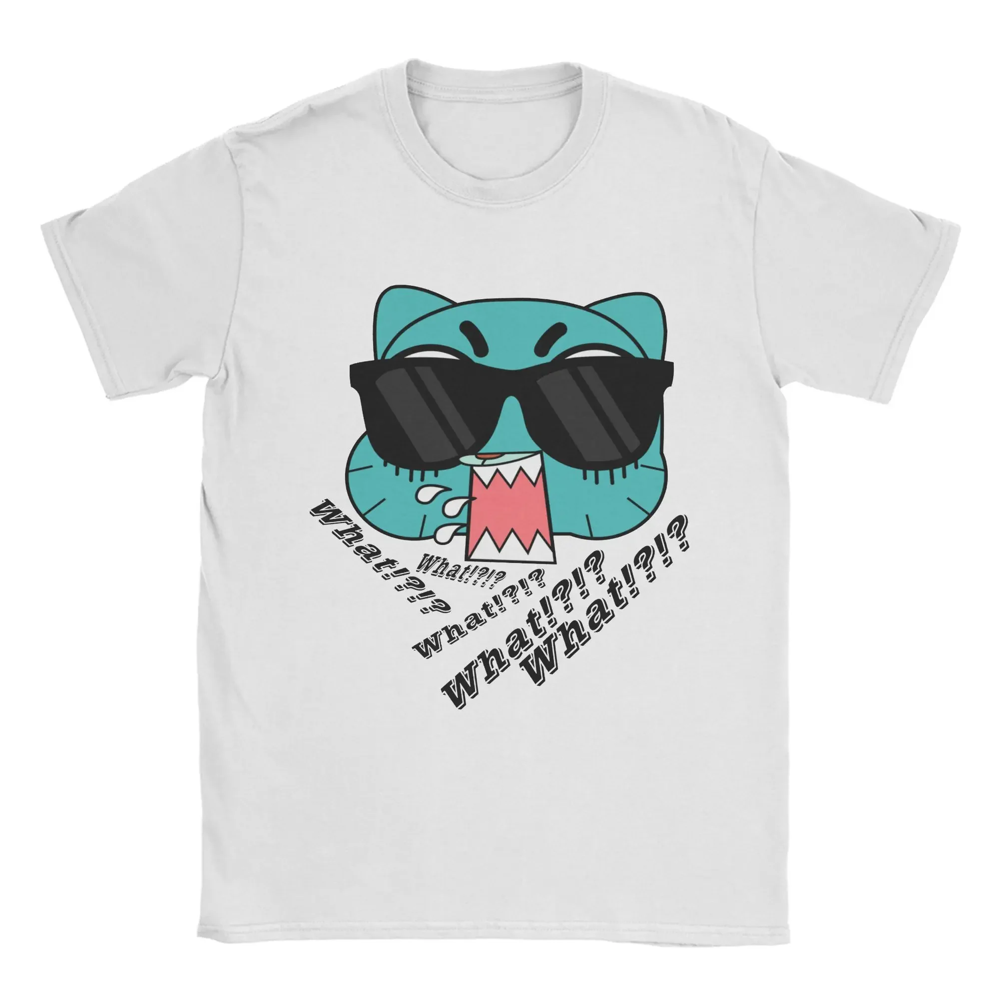 

What Meme Graphic Tee Breathable Cotton Short Sleeve Casual Round Neck T-Shirt