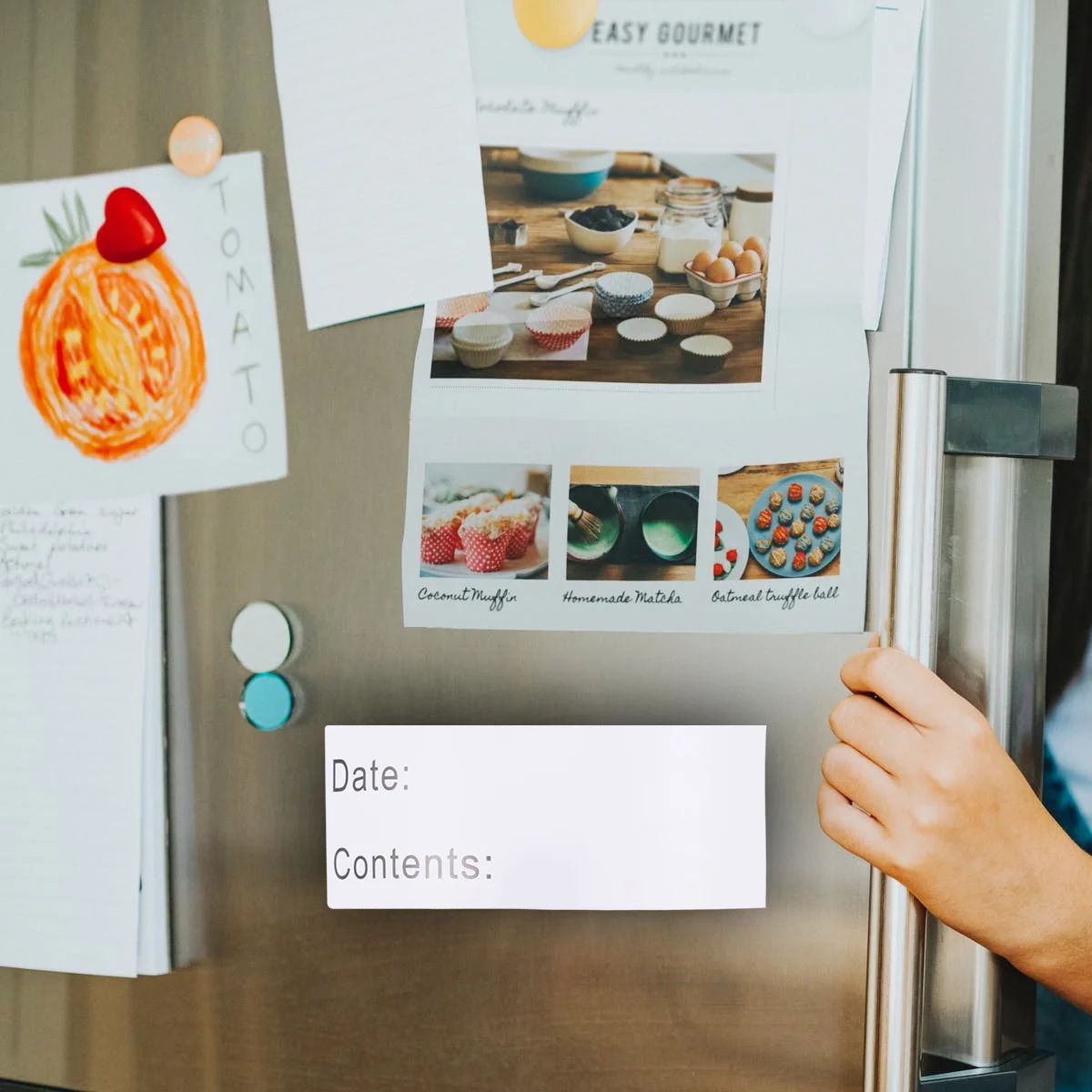 

125 шт., наклейки для хранения продуктов питания, устойчивые к разрыву пустые рулоны для морозильной камеры, холодильника, организации еды, наклейки для морозильной камеры, этикетки