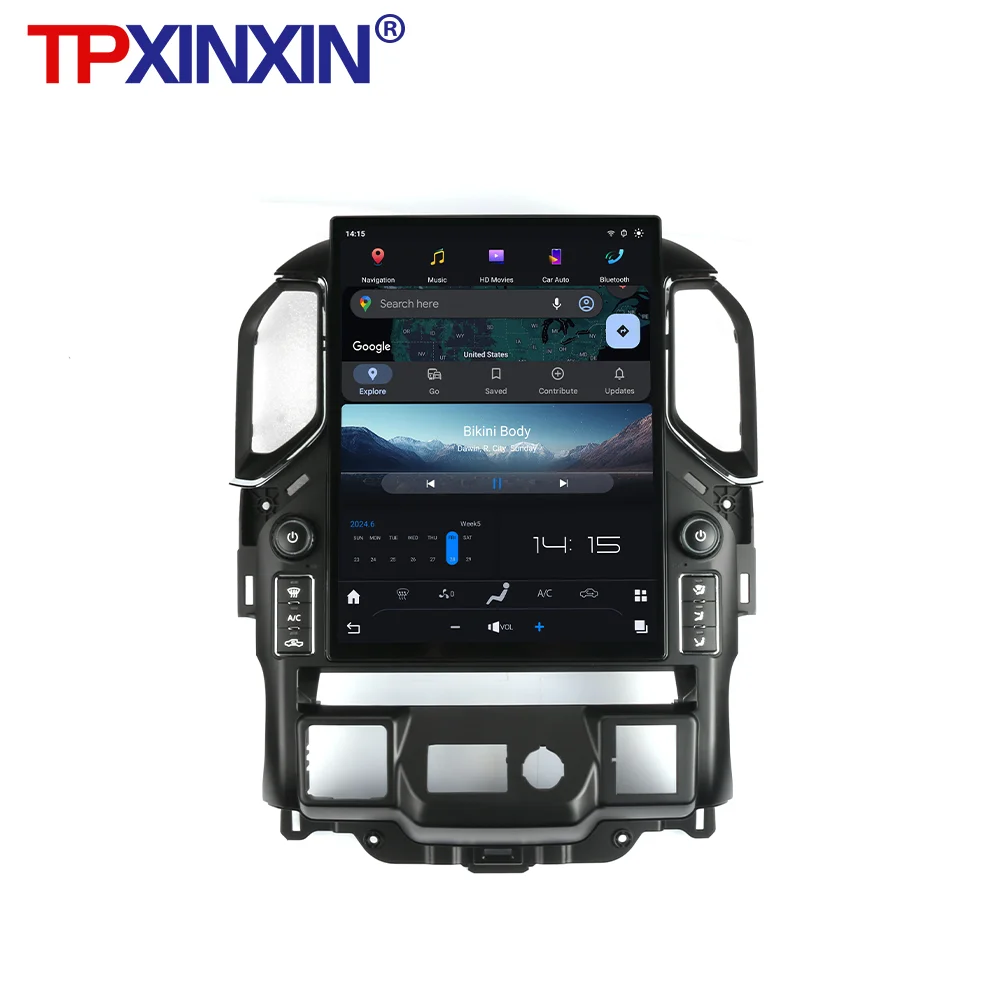 Android 13 Multimedia For Chevrolet Sorod Silverado GMC Sierra 2019-2021 Car Radio 15.6 Inch Touch Screen Navi Carplay HeadUnit