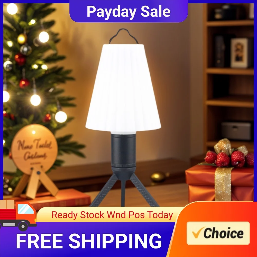 Lamp Tripod with 1/4 Inch Screw Outdoor Lantern Tripod Base Camping Lantern Tripod Stand for Camera Video Light
