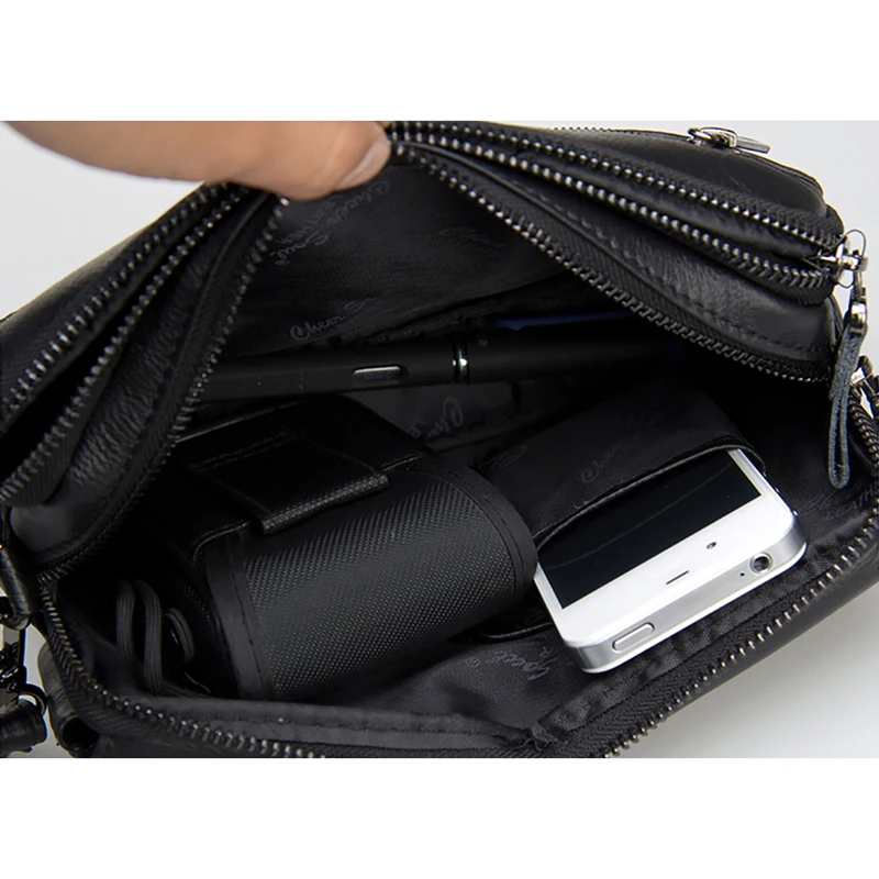 High Quality Men\'s Business Clutch Wallet Real Leather Wrist Money Bags First Layer Cowhide Purse Wallets Cigarette Card Holder