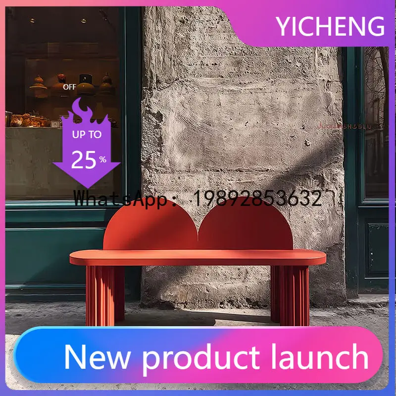 

Уличная скамья LYY из кованого железа для двора, парка, общественной площади, зоны отдыха, приемной, длинная скамья для общественных пространств