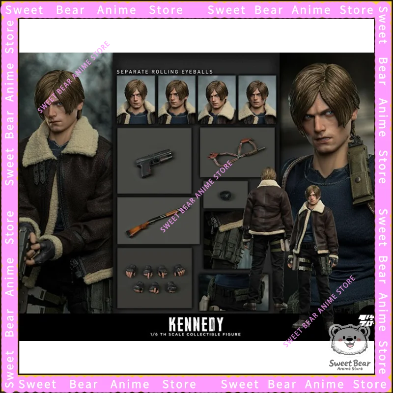 В наличии MTTOYS Resident Evil Leon S Kennedy, масштаб 1/6, подвижный глаз, военная фигурка 017, экшн-фигурка, аниме-модель, модные игрушки