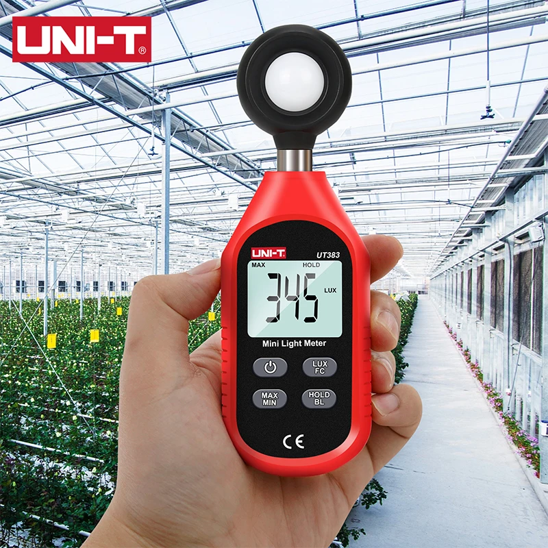 UNI-T Ut383 Digitale Lichtmeter Ut383bt Lux Meter 200,000 Lux Illuminometers Fotometer Milieu Tester Bluetooth
