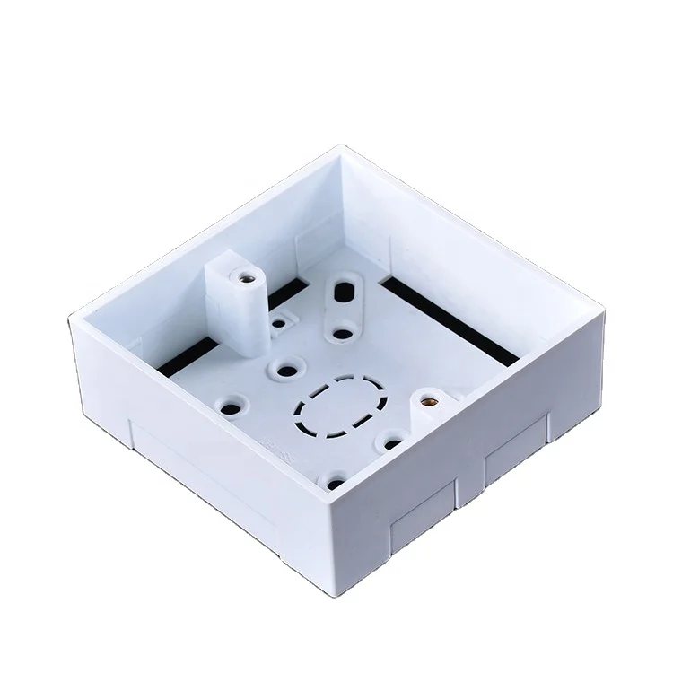 86 Type Wall Switch Socket Box Junction Base Pvc Flame Retardant Bottom Box Surface Mounted Box On The Wall