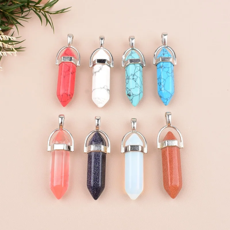 1PC Hexagonal Crystal Wand Ornament Energy Healing Gemstone Mineral Specimen Craft Home Table Decor Holiday Souvenir Gift