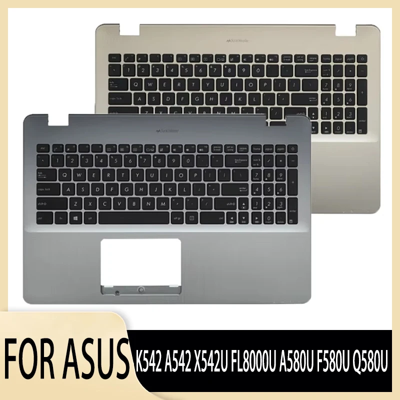 

New Original for K542 A542 X542U FL8000U A580U F580U Q580U Laptop Palmrest Case Keyboard US Version Upper Cover Golden/Silver