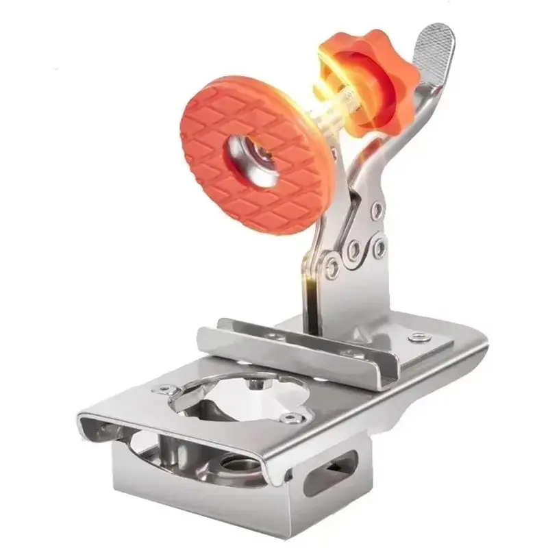 ABVG-35Mm Concealed Hinge Drilling Jig Woodworking Hole Drilling Locator Stainless Steel Plastic Hole Opener Template Door Tool