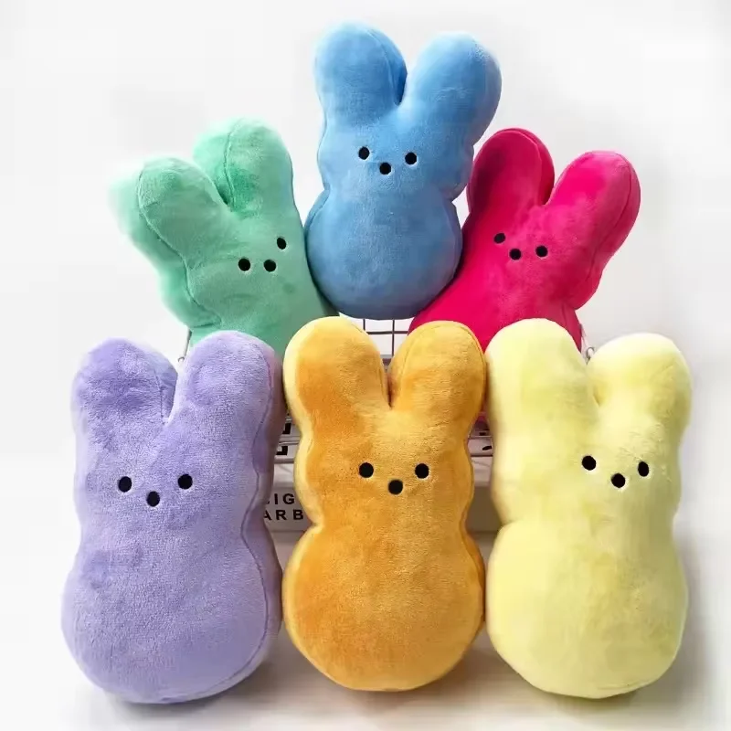 Peeps Conejo de peluche Peep Juguetes de Pascua, Rellenos de bolsas de regalos, Premios de carnaval, Surtido de regalos de fiesta con filtro de huevos de Pascua para niños