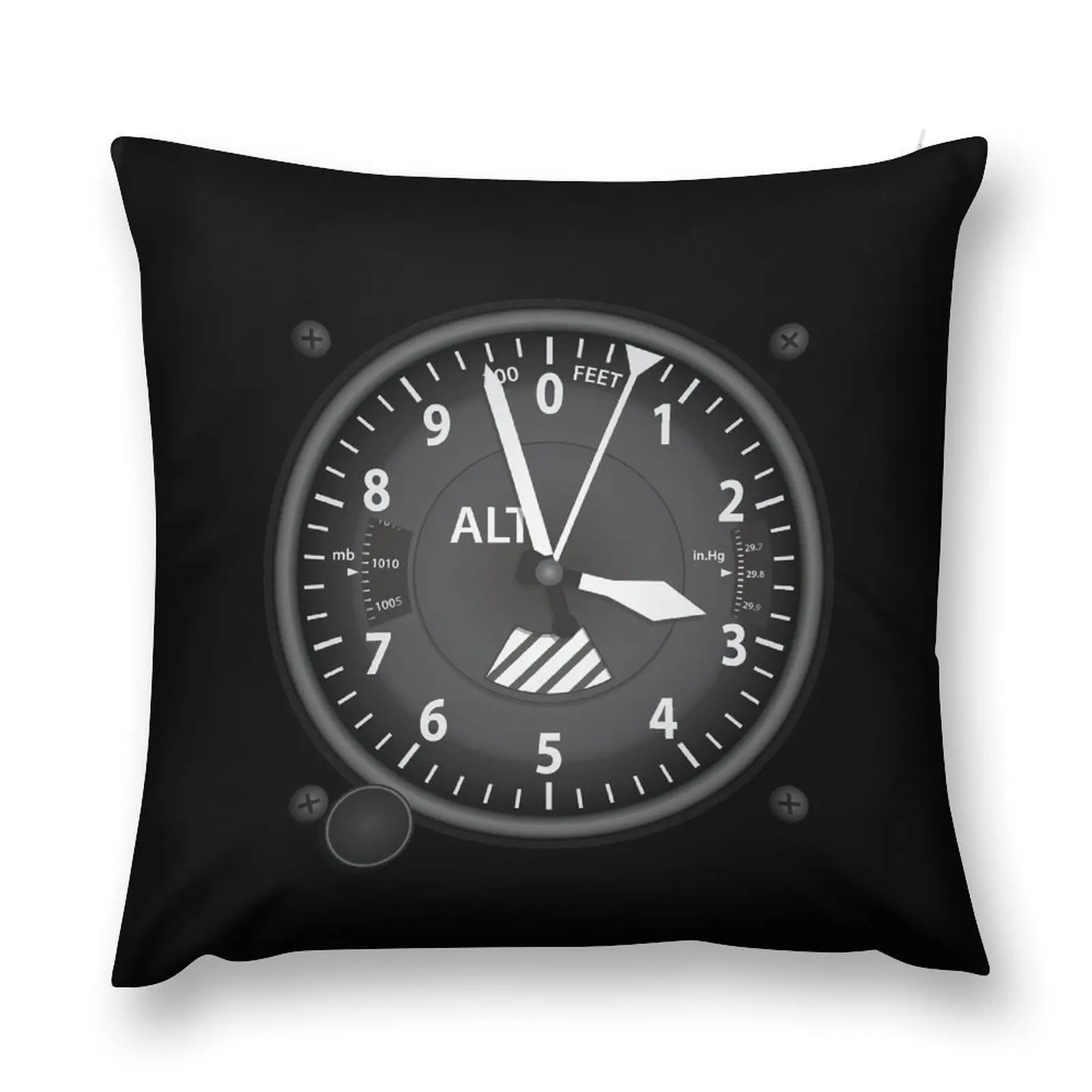 Altimeter Flight Instruments Throw Pillow Sofa Cover Decorative Cushions pillow