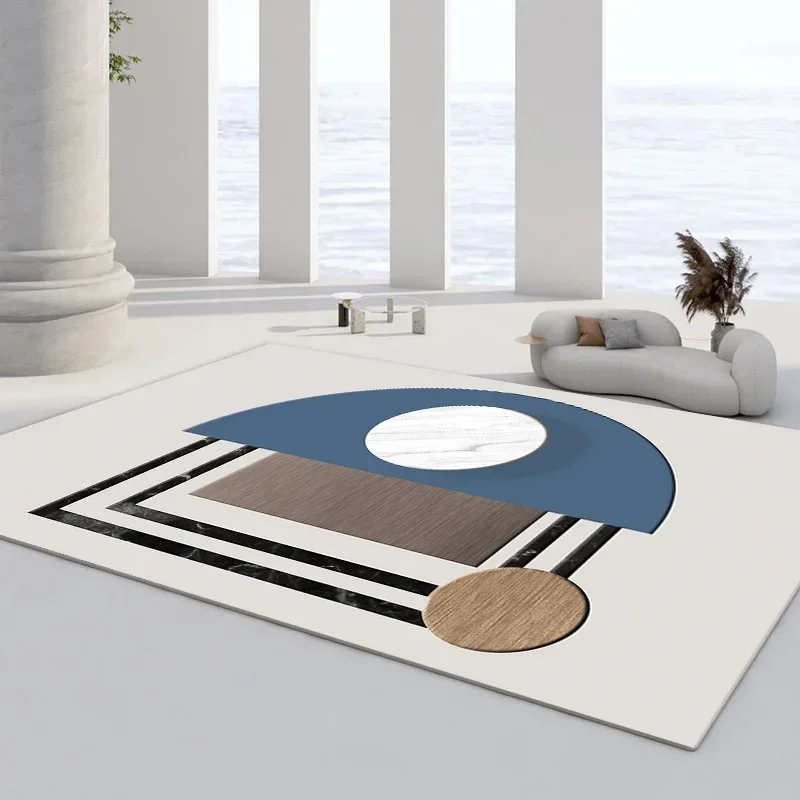 

Luxury Ins Style Carpet with Geometric Patterns Nordic Living Room Rug Home Decor Rooms Rugs Bedroom Mat Office Mats