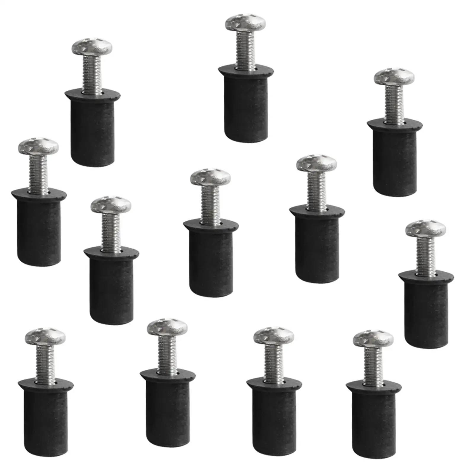 

Marine Rubber Well Nuts Flanged Brass Nut Stainless Steel Screws Vibration Resistant Kit for Kayak Canoe Boat