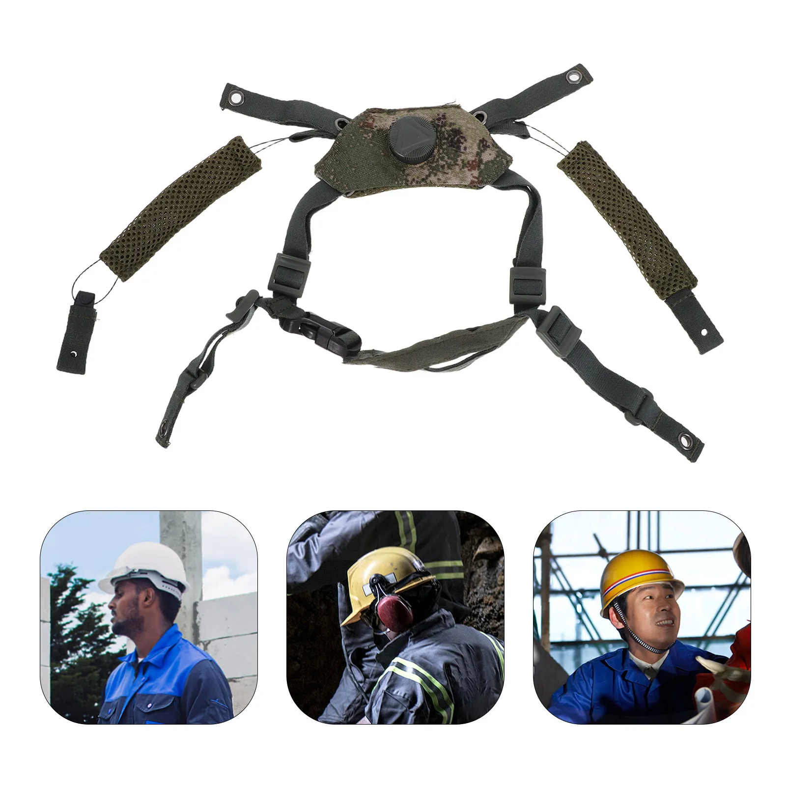 

Safety Chin Straps with Chin Cup - Uv Resistant Adjustable Hard Hat Strap for Construction and Electrical Work