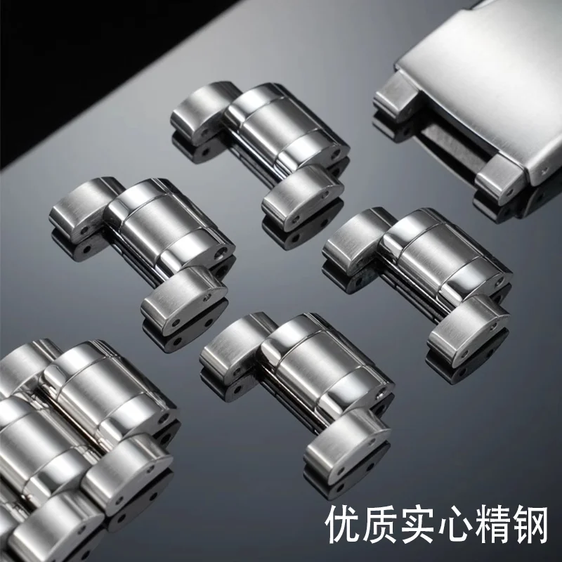 Tali Baja Tahan Karat Panjang untuk CITIZEN JY8078 8071 8108 8086 Gelang Malaikat Biru Ekstensi Jam Tangan Logam Gesper Aksesori Pria