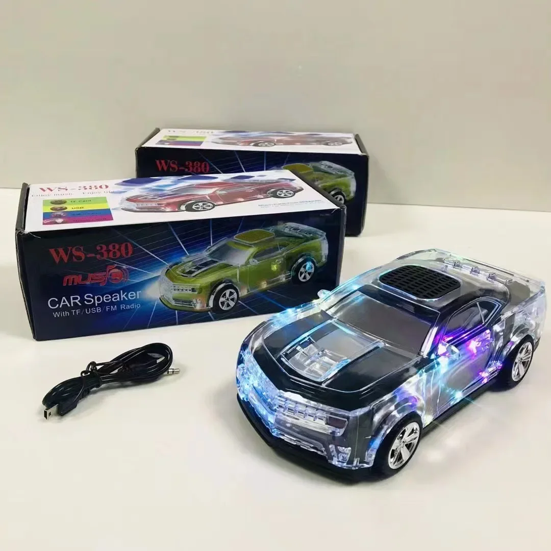 Car Shape Handsfree Wireless Bluetooth Speaker 3W Mini Portable Support FM Radio USB TF Card - Image 4