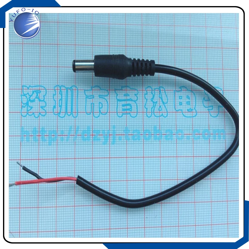 10PCS/Lot  Monitor power  cable wire  DC power  cable wire  DC  cable wire  5.5*2.1MM DC power  cable wire  DC plug length 25CM