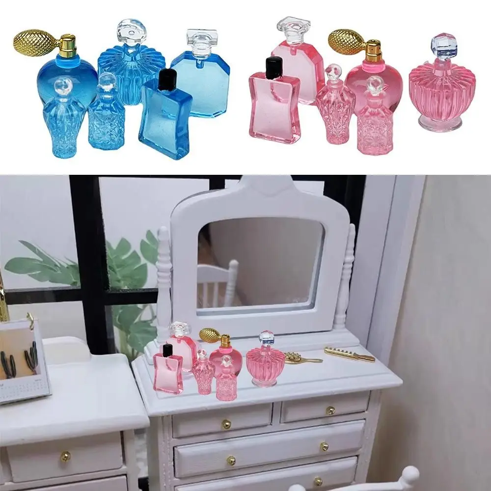 6Pcs 1:12 Dollhouse Perfume Bottle Accessories Miniature Mini Toys Dollhouse Furniture For Dollhouse Baby Girl