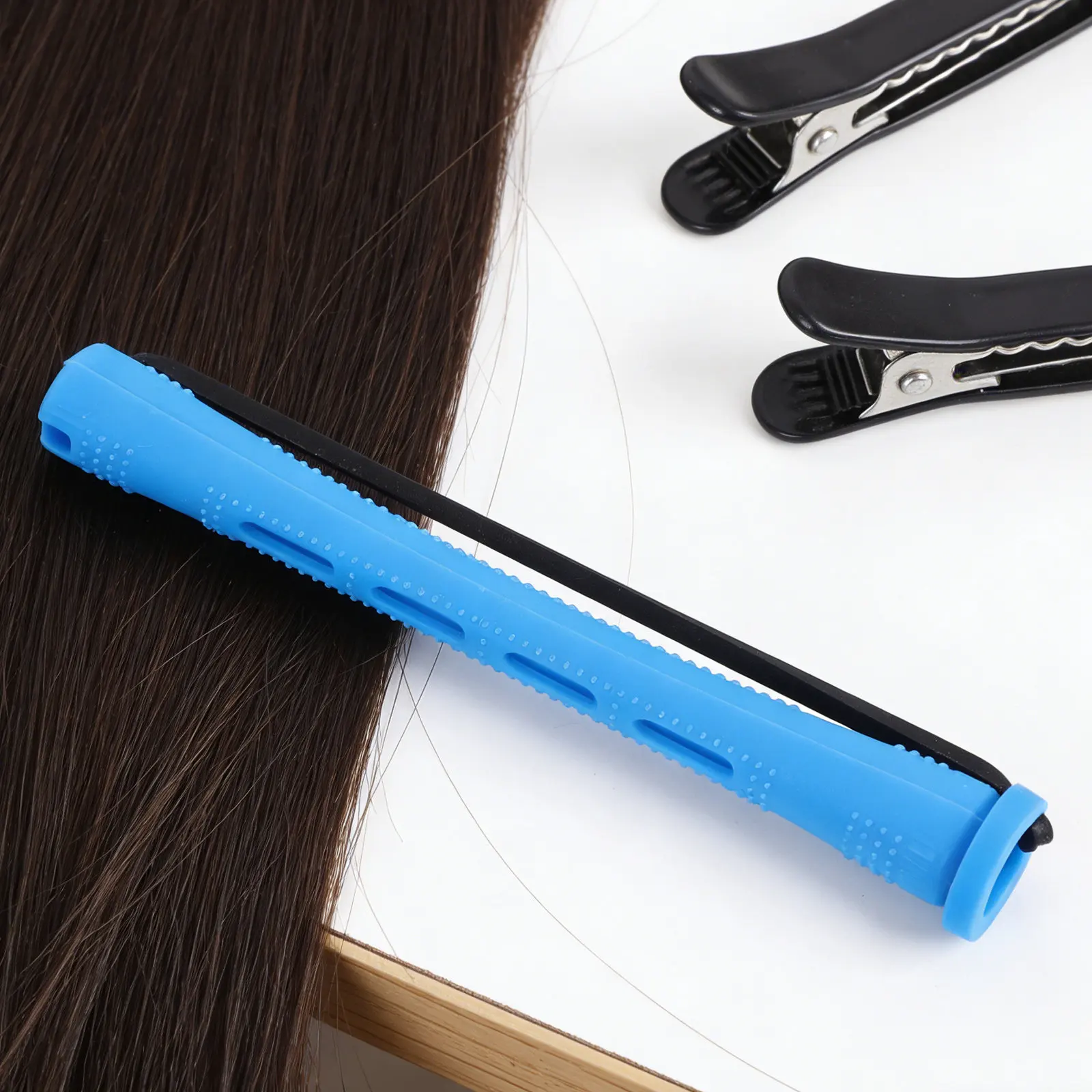 

60Pcs Plastic Cold Wave Perm Rods Hair Curlers Rollers Salon Perm Tools Heatless Curling Rods Long Hair Styling Hairdressing