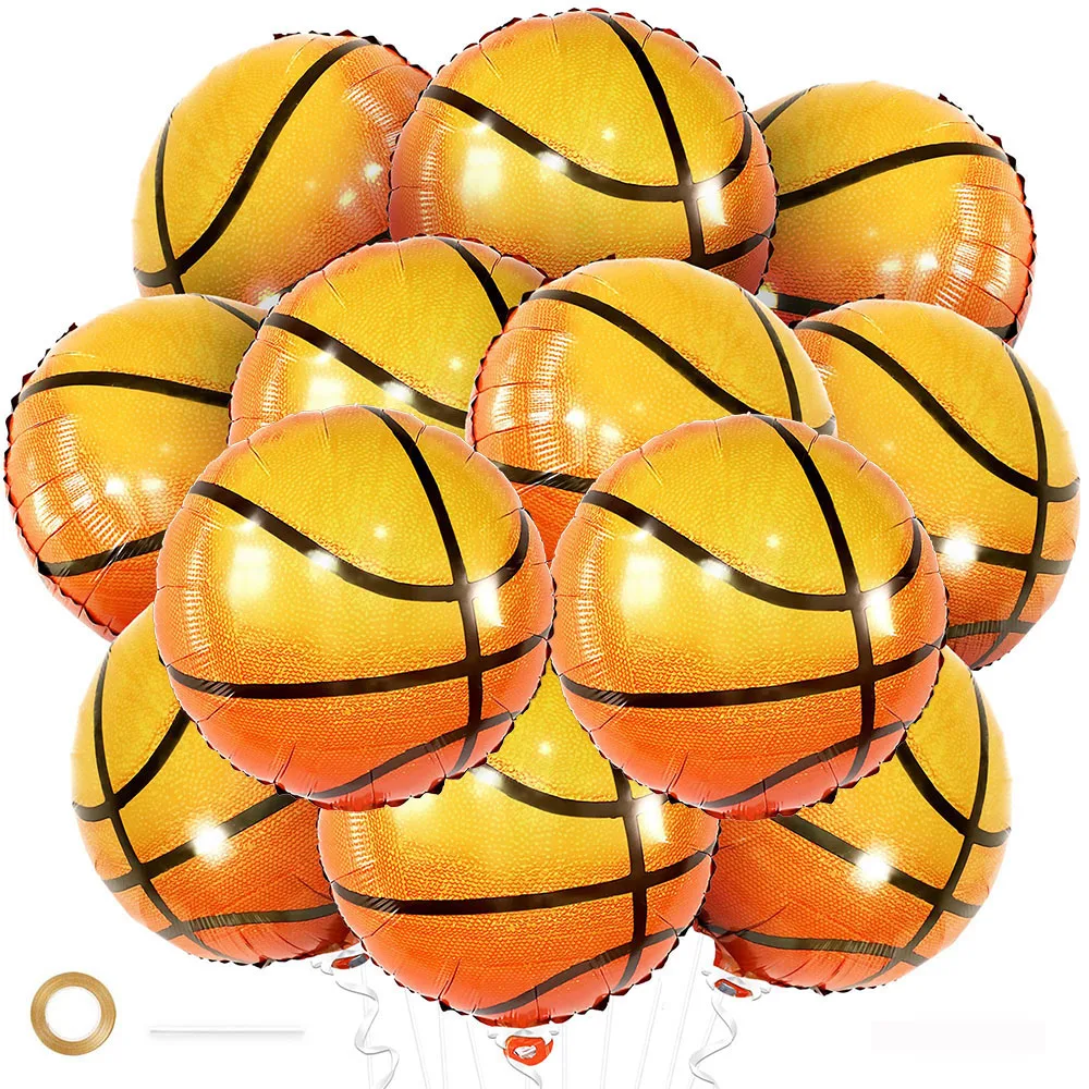 

15 шт. 18 дюймов баскетбольный шар 2025 корзин воздушные шары для детей украшения на день рождения спортивная тематическая вечеринка поставки игры с мячом сувениры