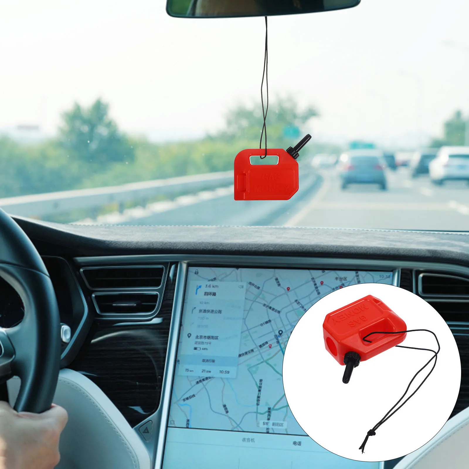 

Gas Can Money Ornament Creative Christmas Tree Hanging Decor For Holiday Gift Plastic Xmas Pendant Lightweight Coin Bank