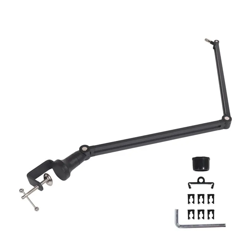 Universal Adjustable Boom Stands Metal Suspension Scissor Microphone Stand For Gaming Studio Radio Media
