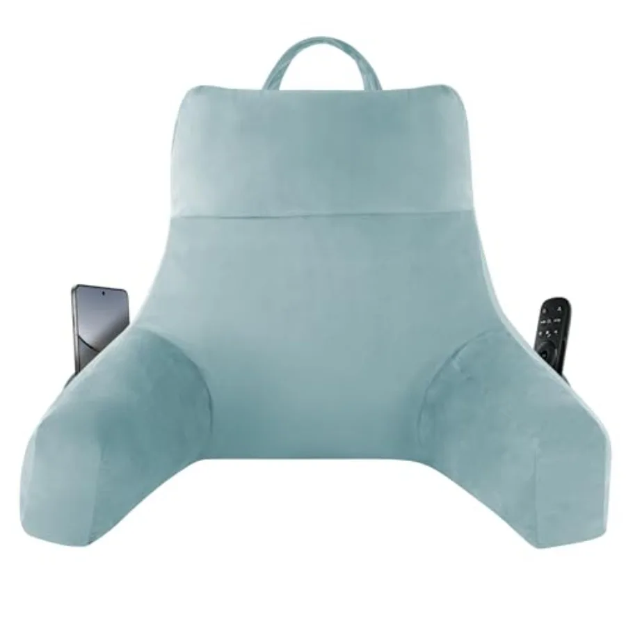 

Подушка для спины для сидения в кровати, подушка для чтения в постели, подушка для поддержки спины для взрослых, подушка-спинка из пены с эффектом памяти для сидения и отдыха