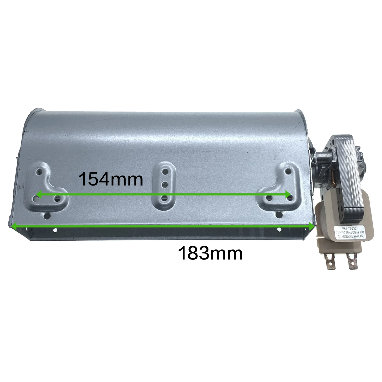 R61-12-230 Oven Parts Cooling Fan Motor Assembly 230VAC Cross Flow Fan for Baumatic, Caple