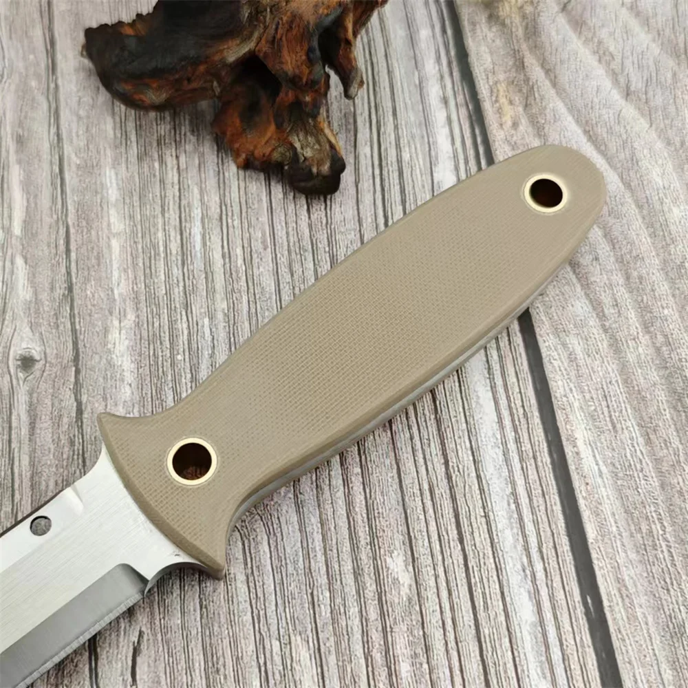 FB47GP Hunting Fixed Blade Knife Outdoor Straight Knife with Kydex Sheath D2 Blade Knife G10 Handle Tactical Self-defense Tool