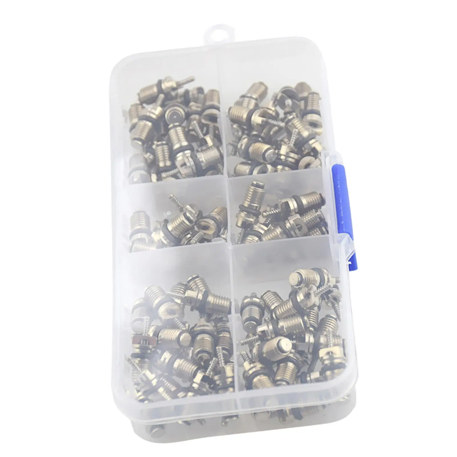 Air Conditioner Valve Core Kit with Valve Caps and Removal Tool for Automotive AC Service