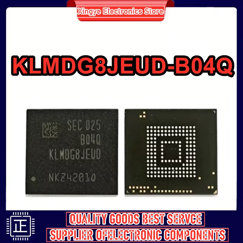 KLMDG8JEUD-B04Q Industrial grade 128GB flash memory granule eMMC storage chip IC 0-10 IC New Original in Stock