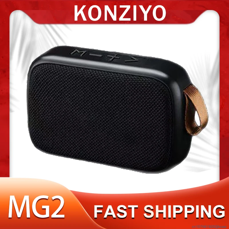 جديد MG2 سمّاعات بلوتوث محمول TWS صندوق الصوت مكبرات صوت محيطية ستيريو خارجية تدعم راديو TF FM