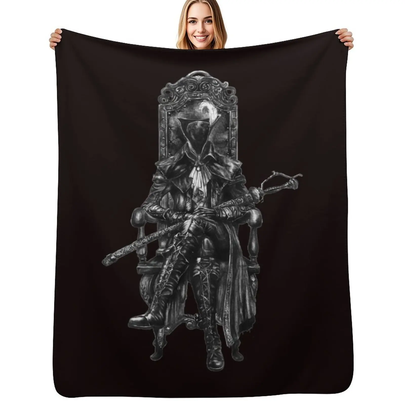 

Lady Maria Bloodborne Throw Blanket Nap Comforter valentine gift ideas Beautifuls Blankets